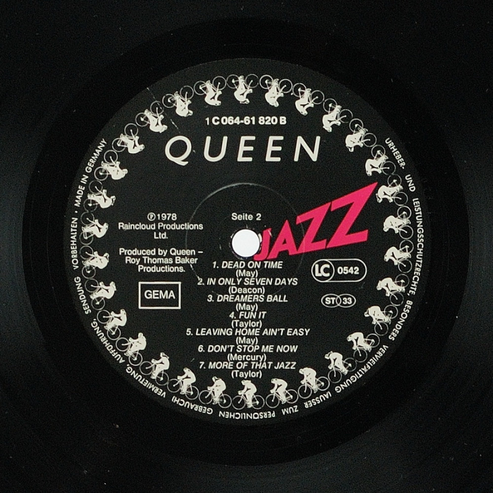 Queen, Jazz (1St Press) (G/f) (Ins.) (LP)