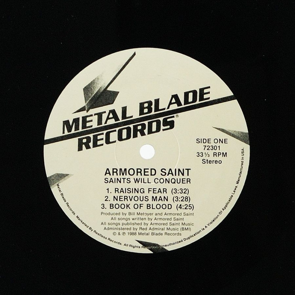 Armored Saint, Saints Will Conquer (USA) (Ins.) (LP)