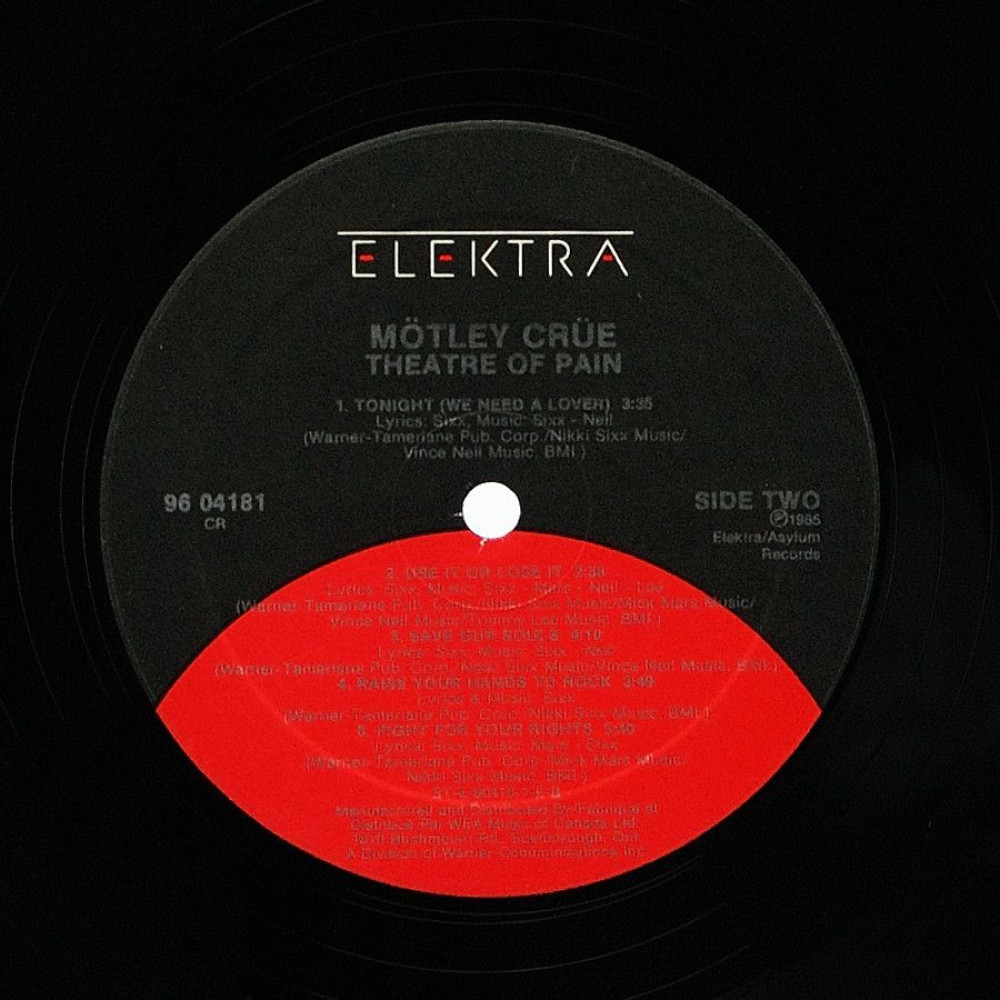 Motley Crue, Theatre Of Pain (Ins.) (LP)