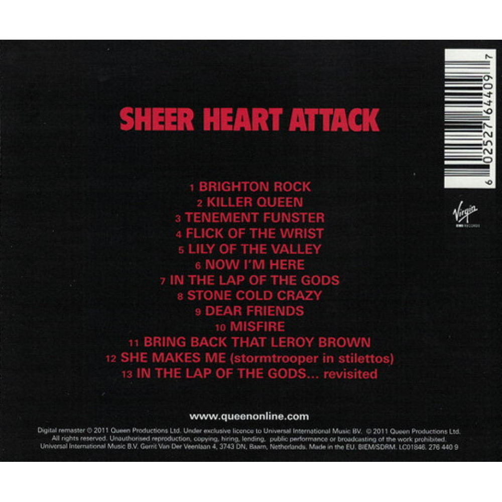 Queen, Sheer Heart Attack (1974) (Series Queen 40th Anniversary)