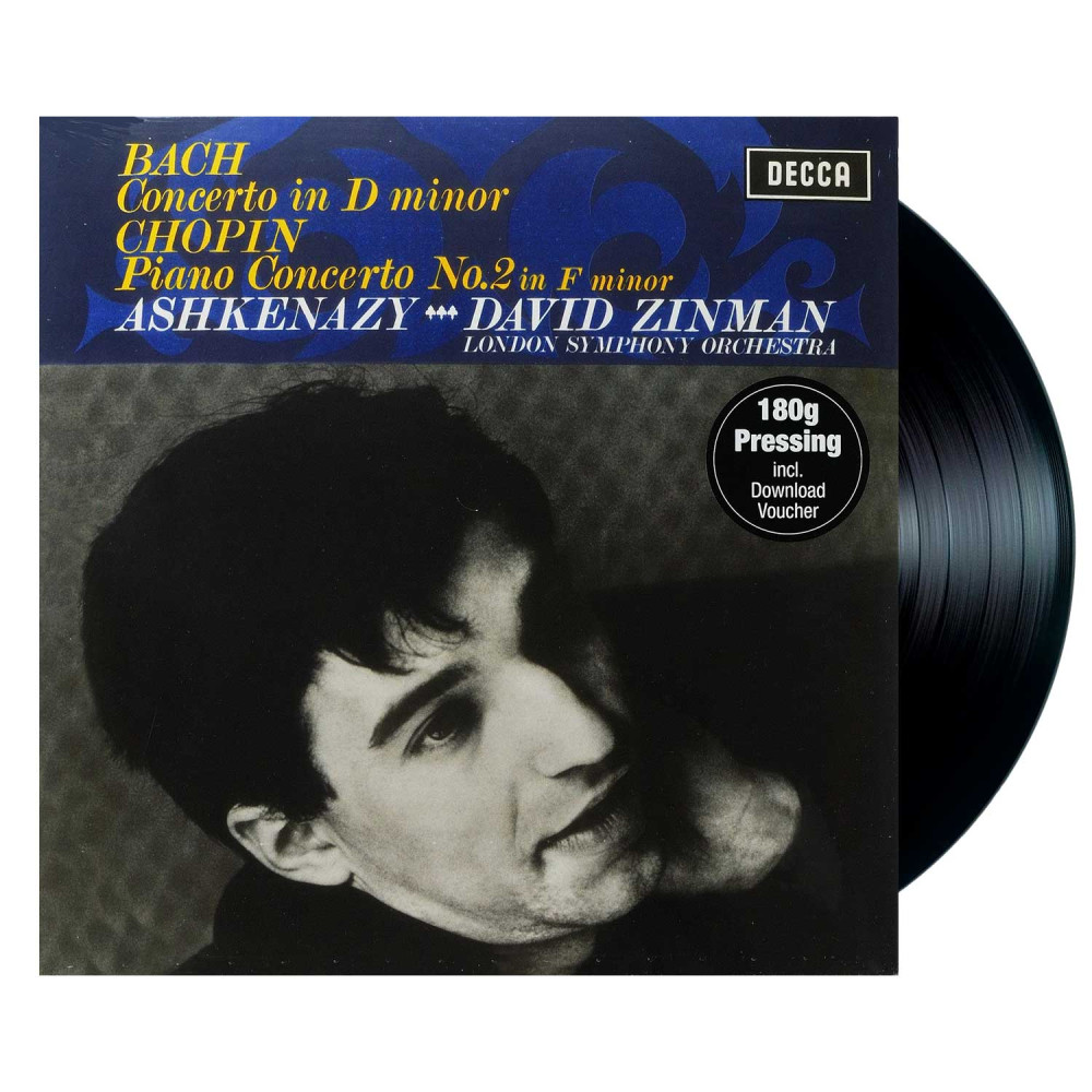 Chopin: Piano Concerto No.2; Bach: Keyboard Concerto In D Minor Vladimir Ashkenazy / London Symphony Orchestra / David Zinman (LP)