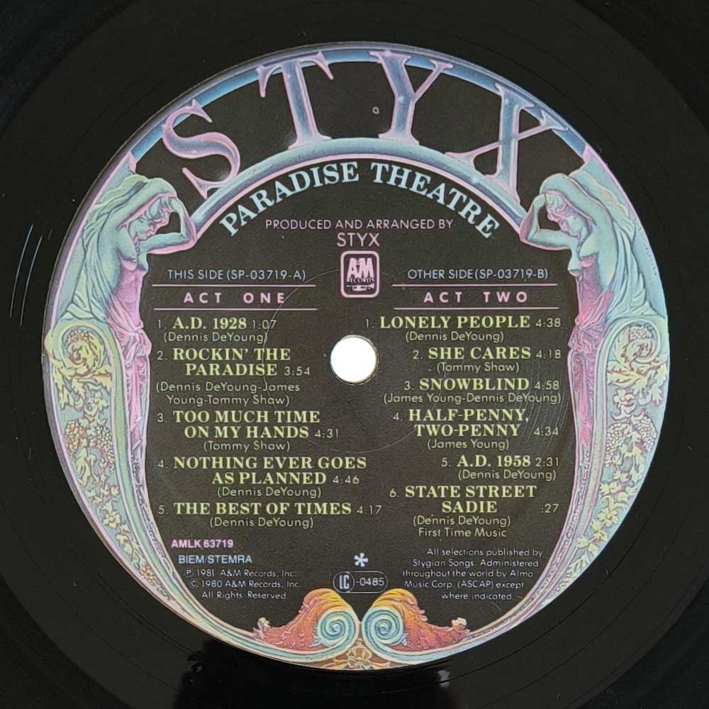 Styx - Paradise Theatre (LP)