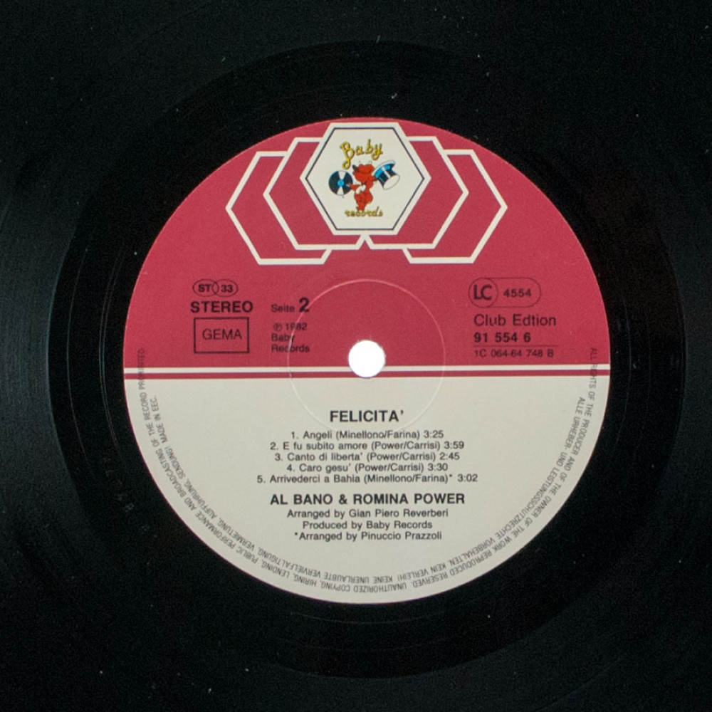 Al Bano & Romina Power - Felicita (1St Press) (LP)