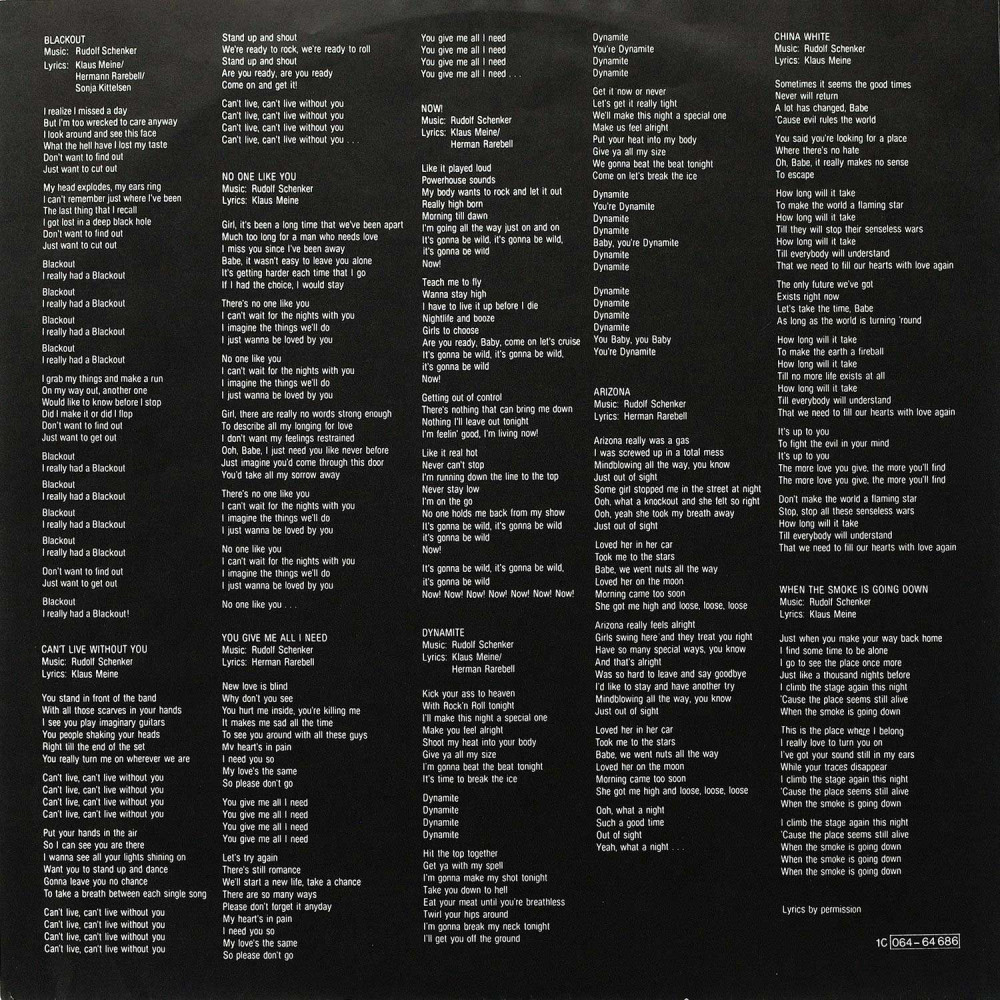 Scorpions - Blackout (Club Ed.) (LP)