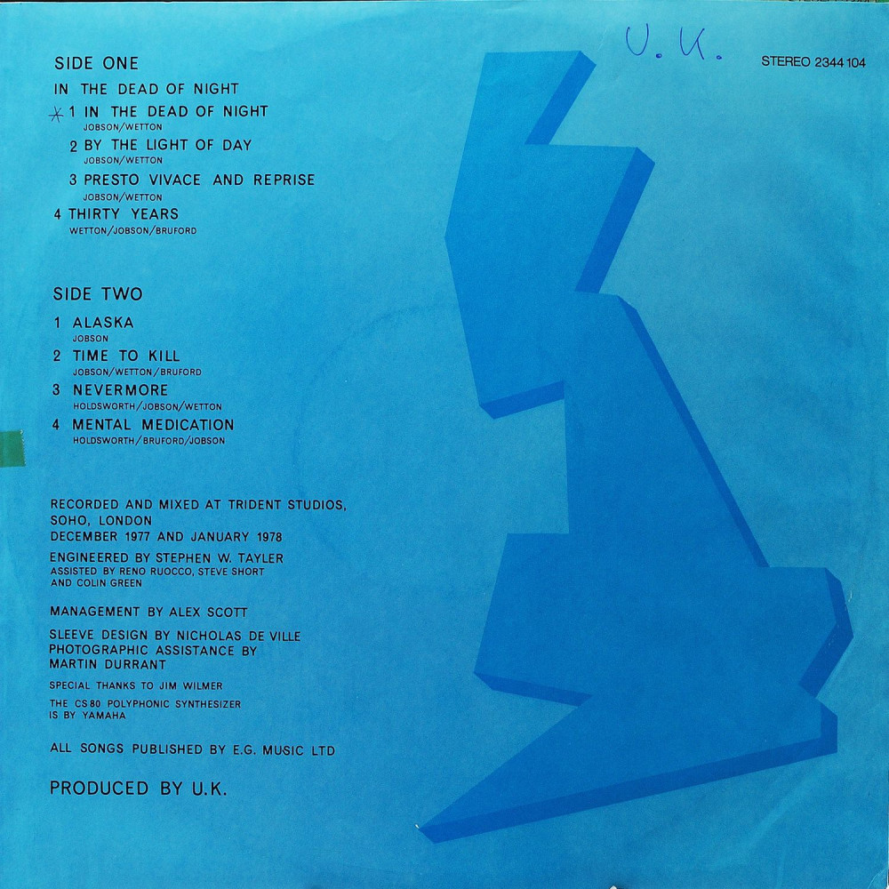 U.K., U.K. (1St Press) (Ins.) (LP)