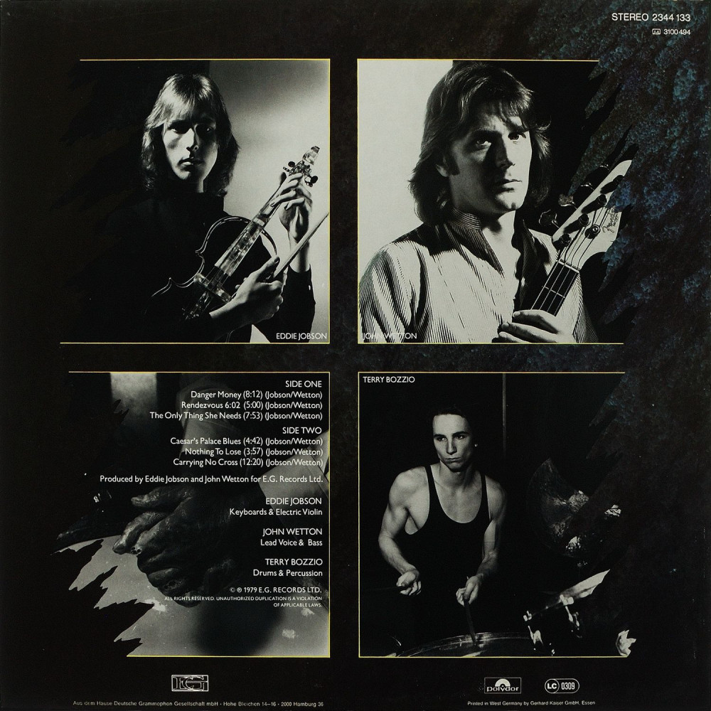 U.K., Danger Money (1St Press) (Ins.) (LP)