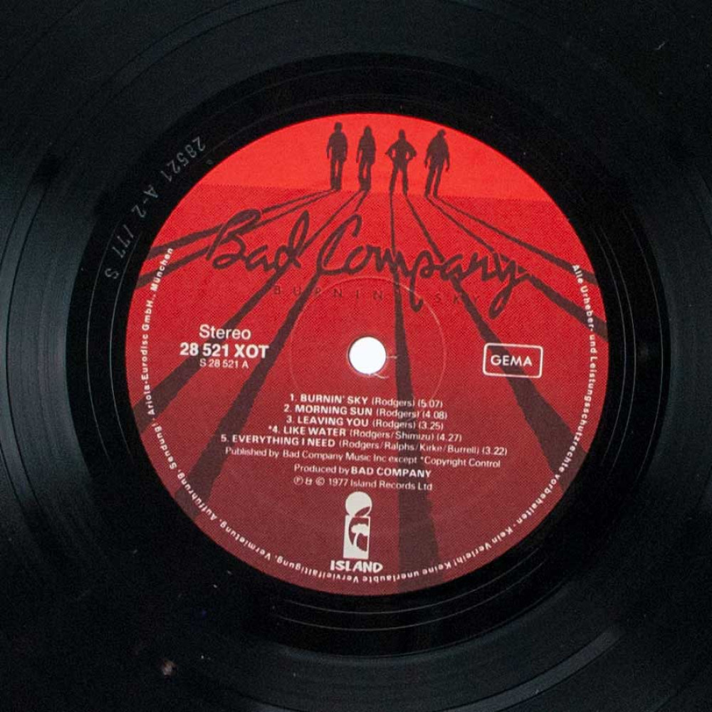 Bad Company - Burnin Sky (1St Press) (LP) Bad Company - Burnin Sky (1St Press) (LP)