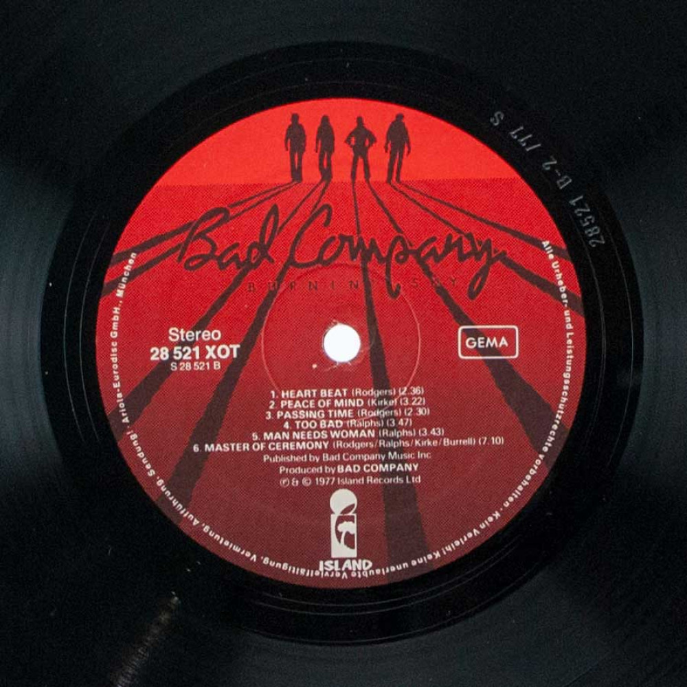 Bad Company - Burnin Sky (1St Press) (LP) Bad Company - Burnin Sky (1St Press) (LP)