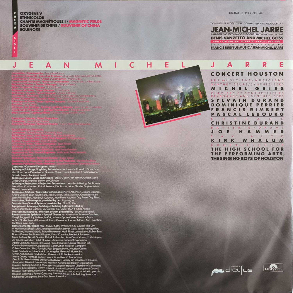 Jean-Michel Jarre - In Concert / Houston-Lyon  (LP)