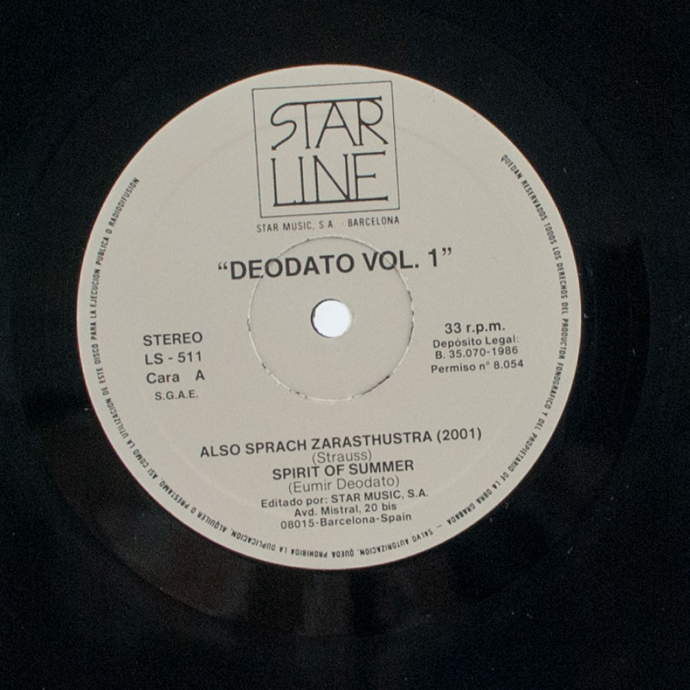 Deodato, Deodato 2001 Also Sprach Zarathustra (Spain) (G/f) (2 LP)