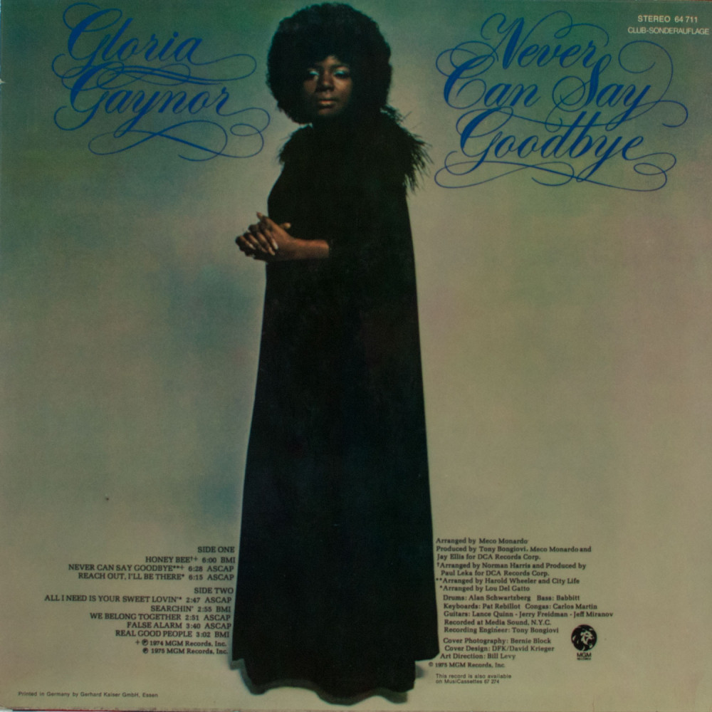 Gloria Gaynor - Never Can Say Goodbye (LP)
