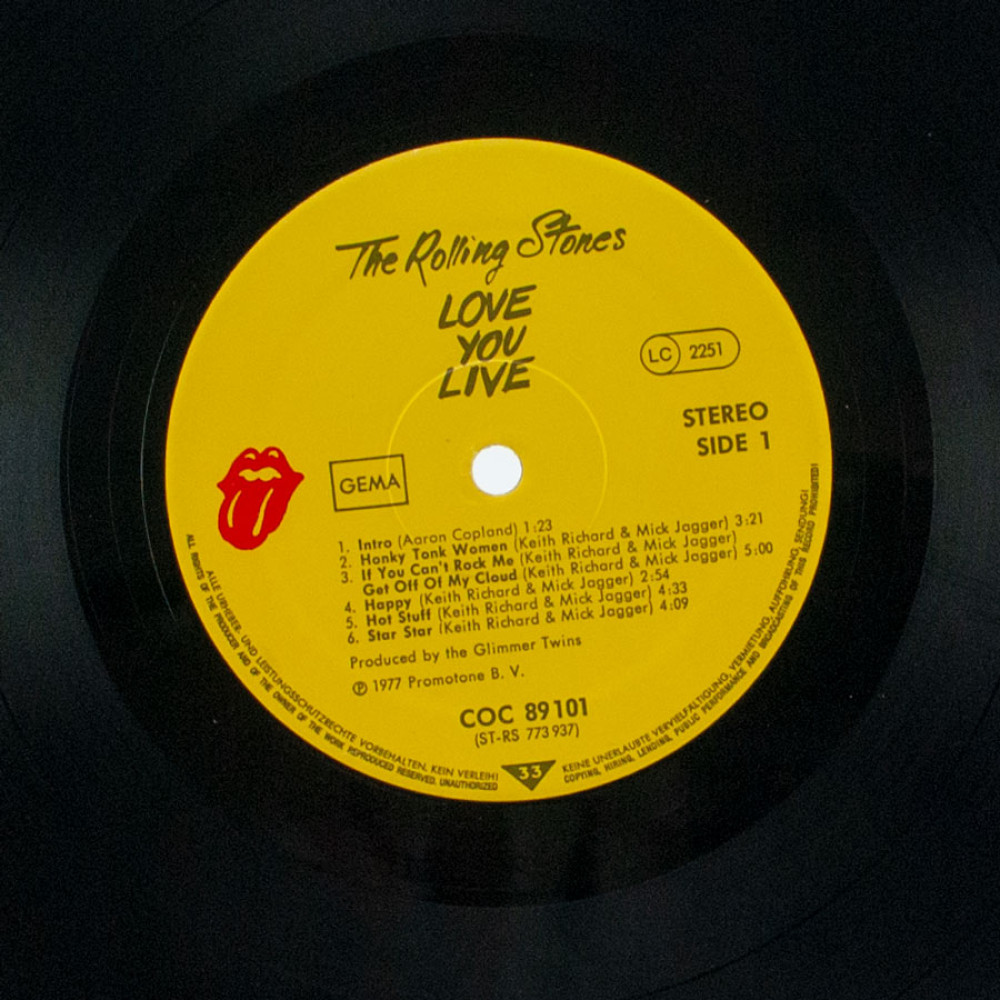 Rolling Stones, Love You Live (1St Press) (G/f) (Ins.) (2 LP)
