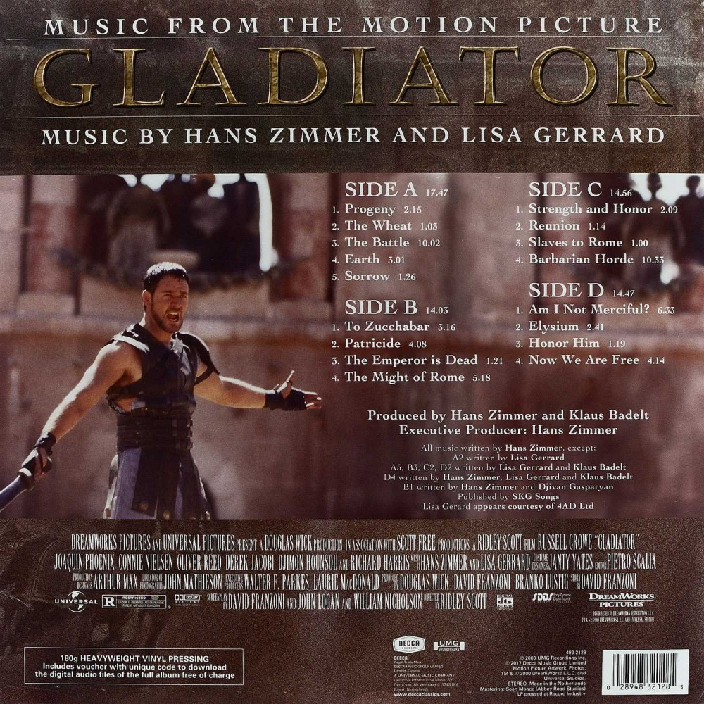 Hans Zimmer And Lisa Gerrard – Gladiator (Music From The Motion Picture) (2LP)