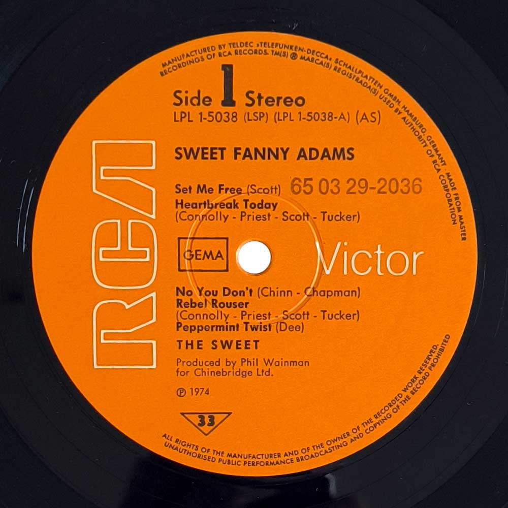 The Sweet - Sweet Fanny Adams (1St press) (LP)