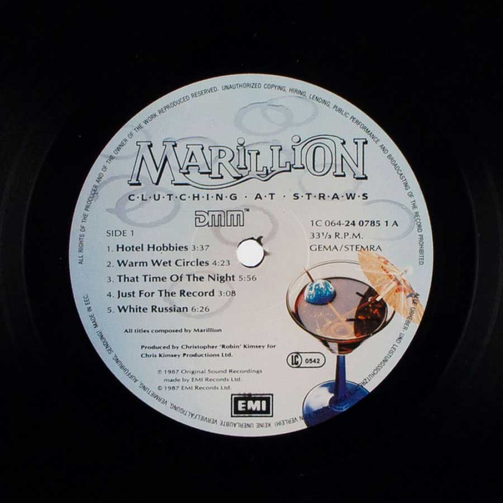 Marillion - Clutching At Straws (1St Press) (LP)