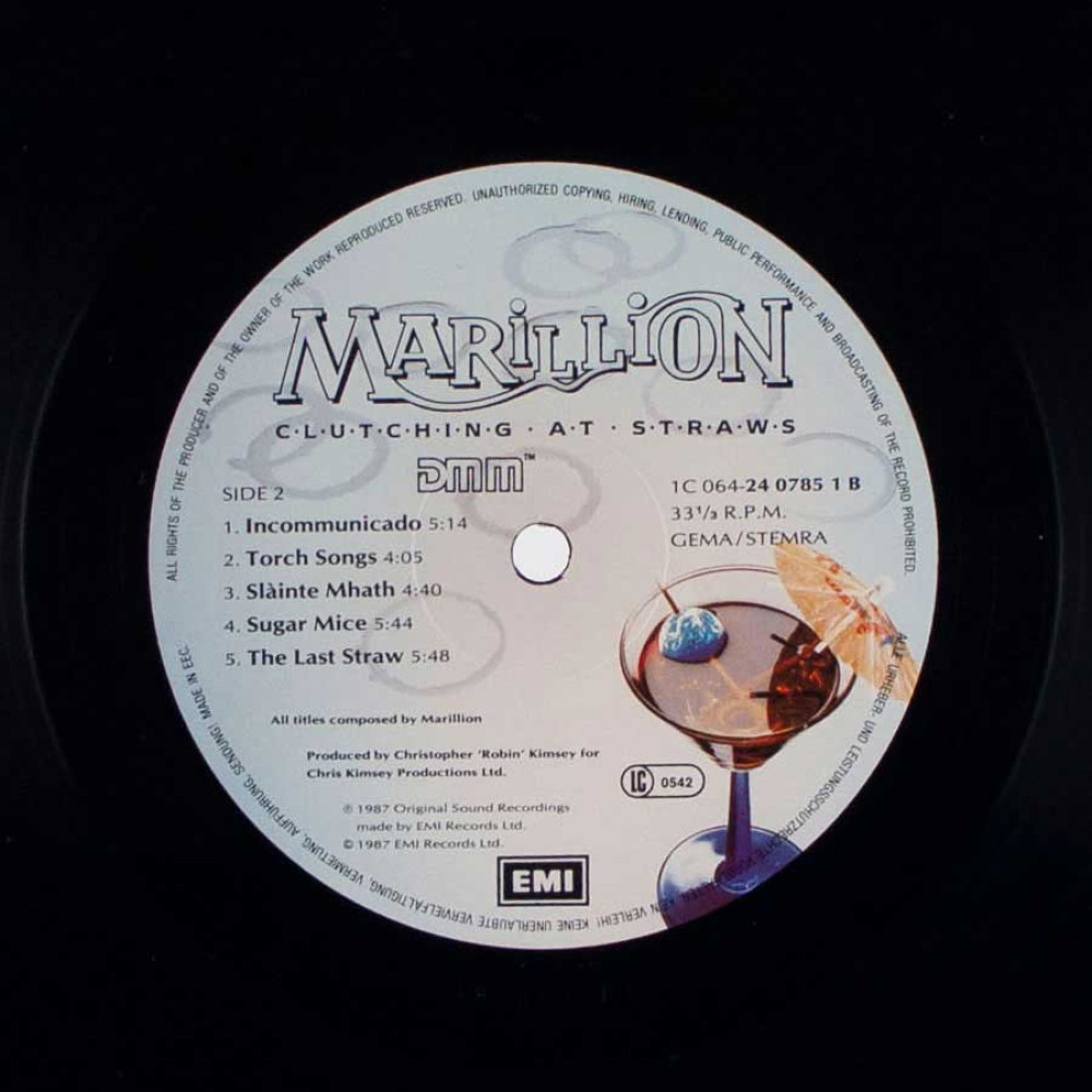 Marillion - Clutching At Straws (1St Press) (LP)
