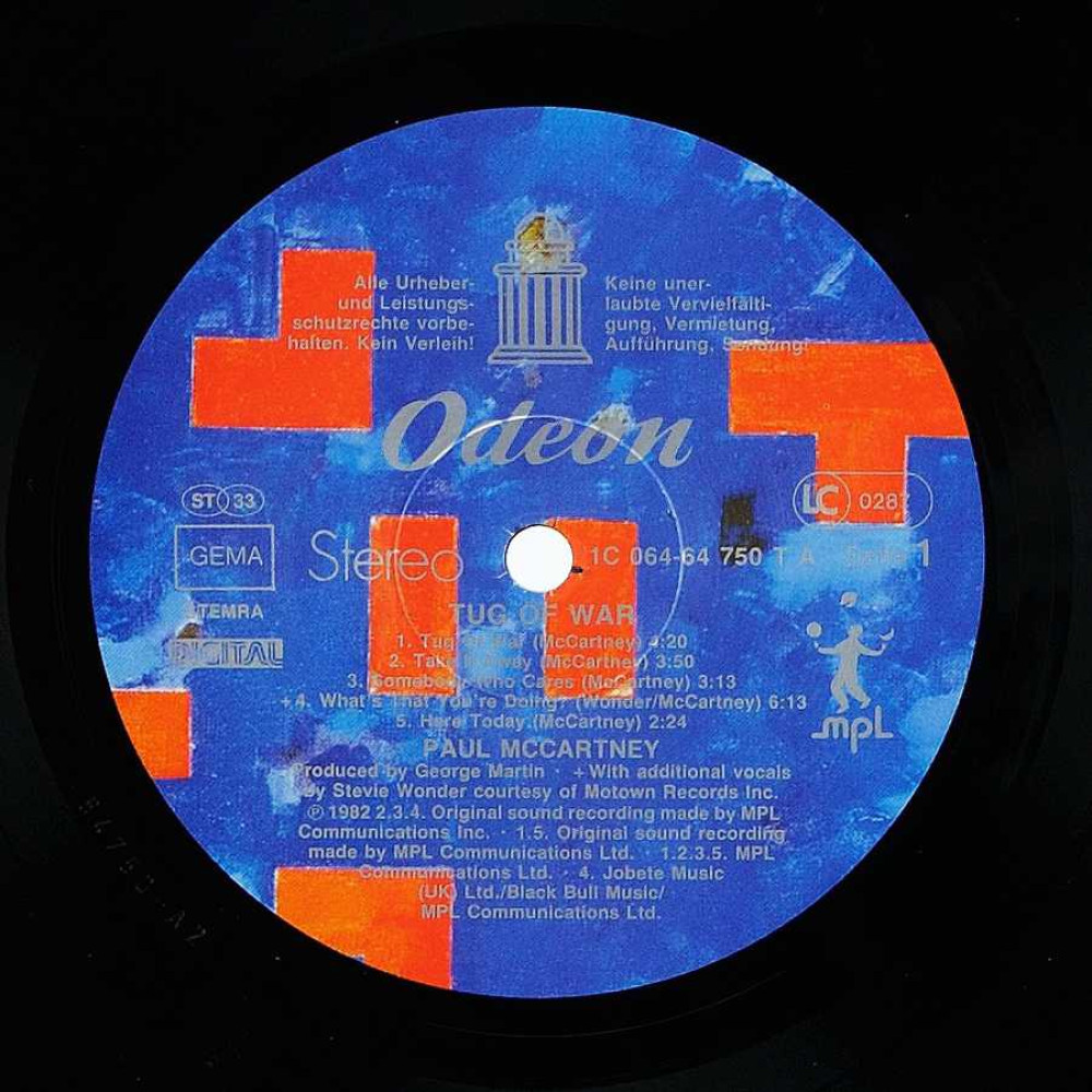 Paul Mccartney, Tug Of War (1982) (1St Press) (Ins.) (LP)