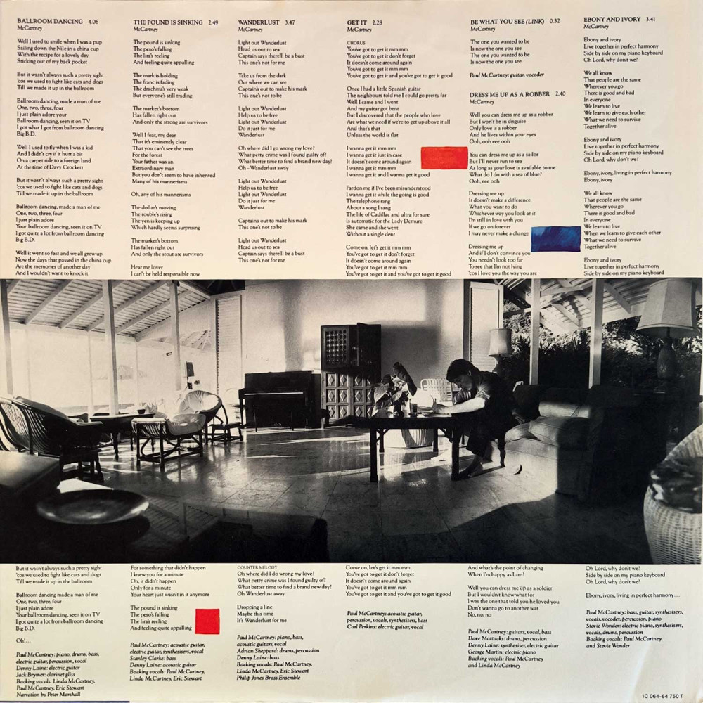 Paul Mccartney - Tug Of War  (LP)