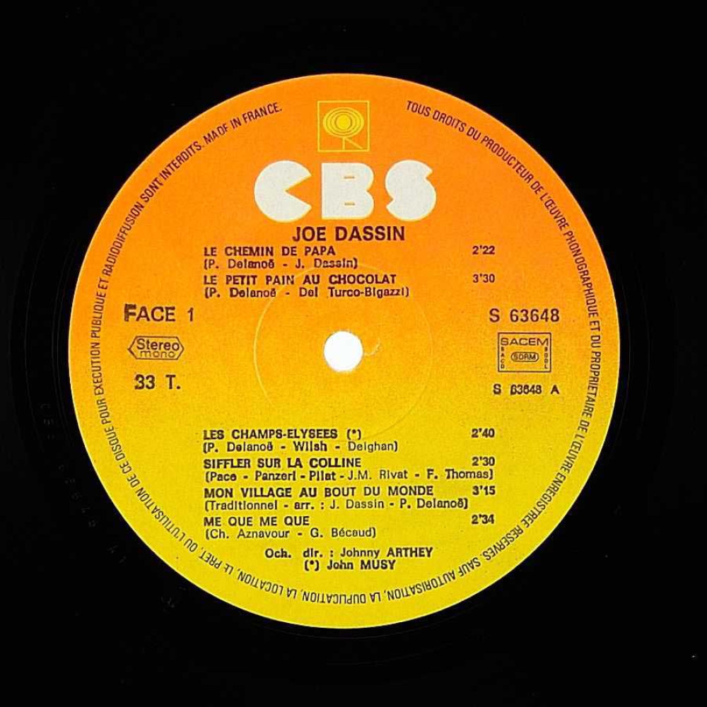 Joe Dassin - Les Meilleures Chansons De Joe Dassin (1St Press) (2 LP)