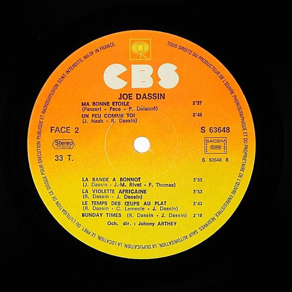 Joe Dassin - Les Meilleures Chansons De Joe Dassin (1St Press) (2 LP)
