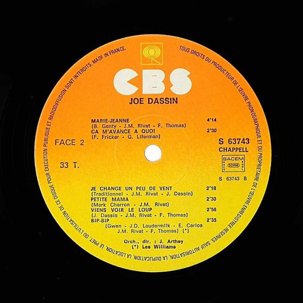 Joe Dassin - Les Meilleures Chansons De Joe Dassin (1St Press) (2 LP)
