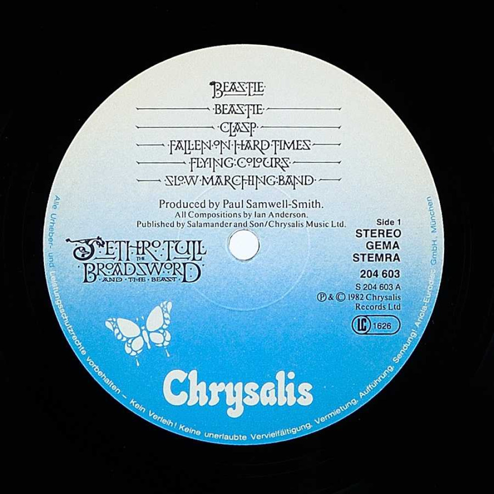 Jethro Tull - The Broadsword And The Beast (1St Press) (LP)