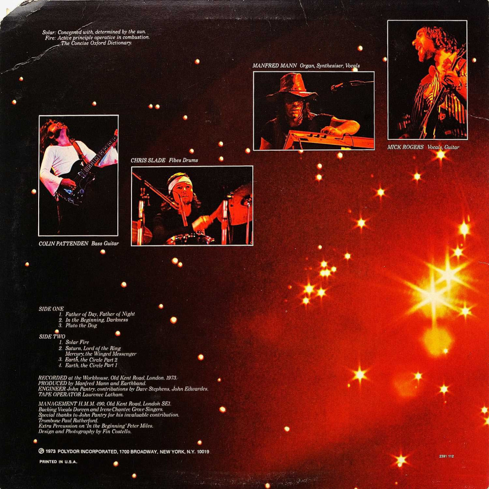 Manfred Mann's Earth Band - Solar Fire (LP)