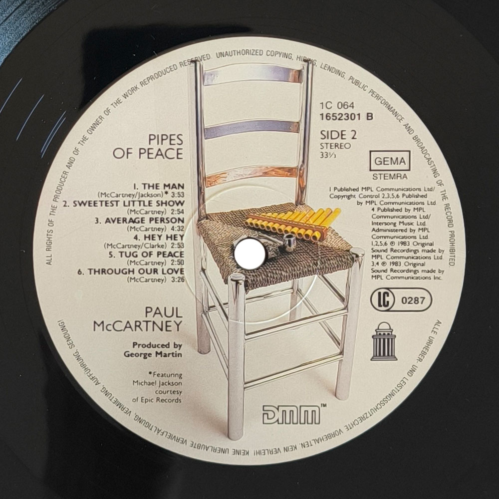 Paul Mccartney - Pipes Of Peace (1st press) (LP)