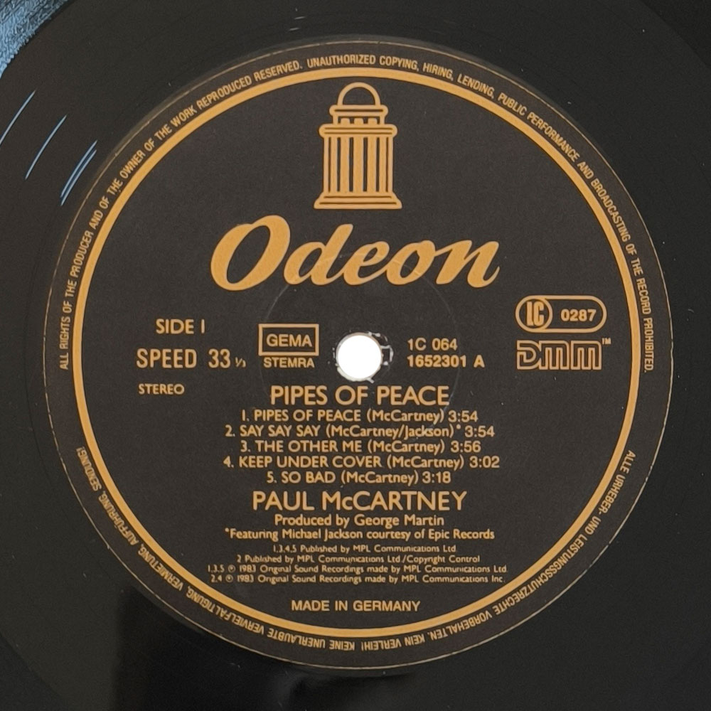 Paul Mccartney - Pipes Of Peace (1st press) (LP)