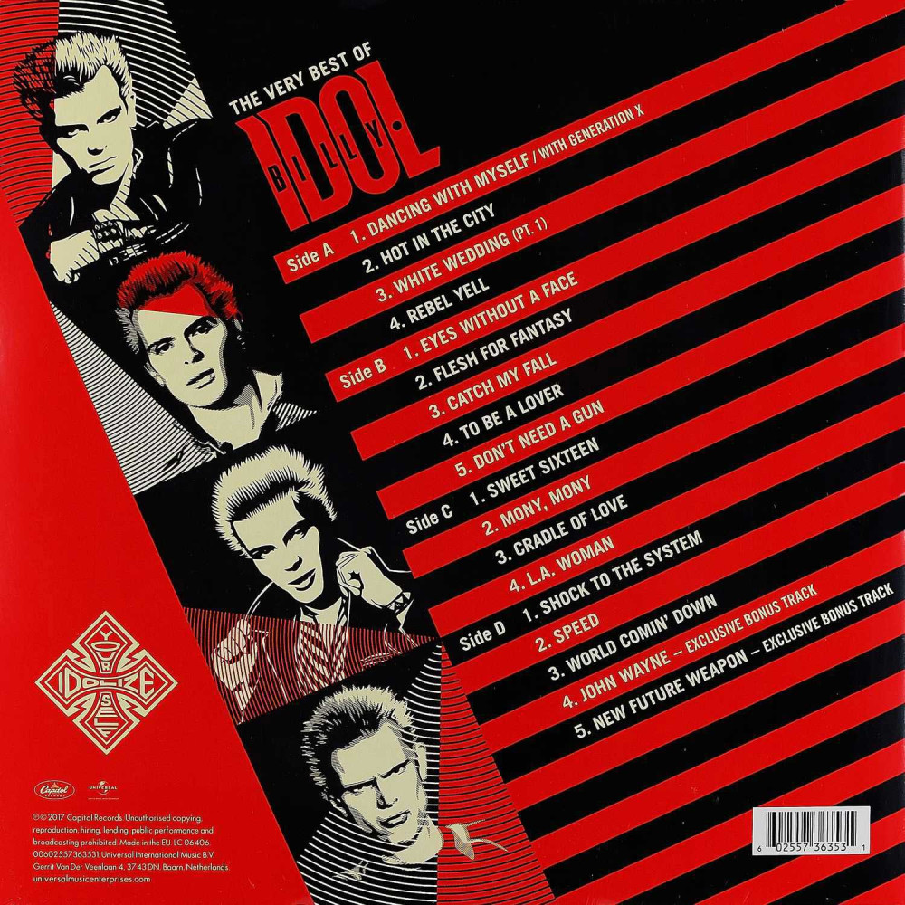 Billy Idol - Idolize Yourself The Very Best Of (2 LP)