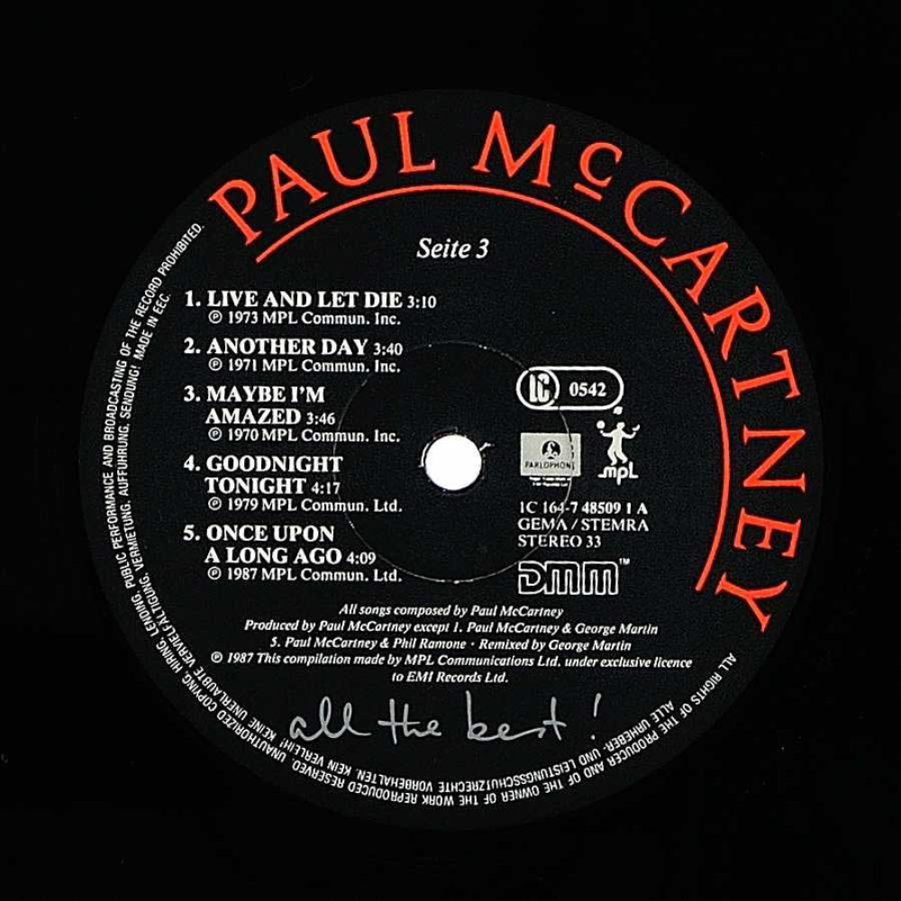 Paul Mccartney - All The Best! (2 LP)