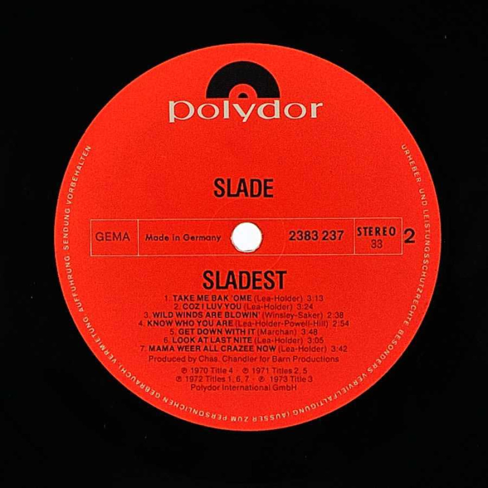 Slade - Sladest (1St Press) (LP)