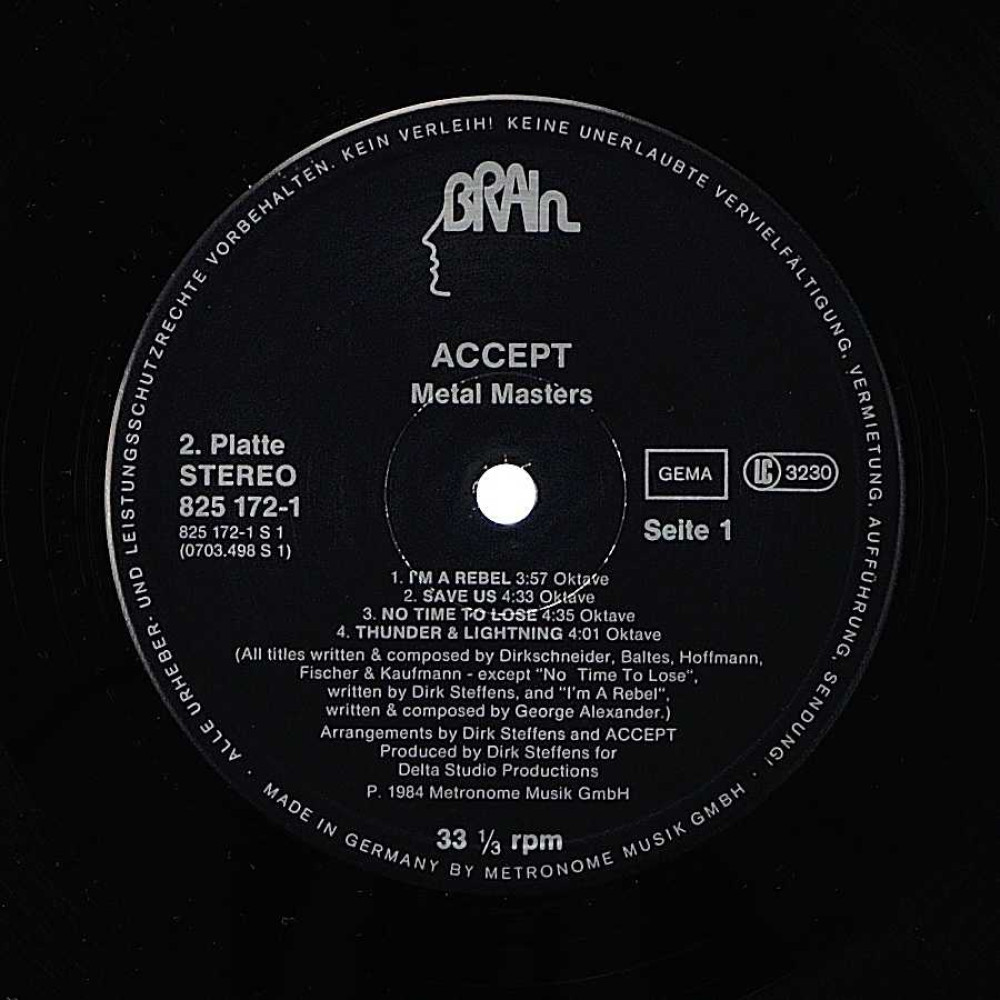 Accept - Metal Masters (2LP) Accept - Metal Masters (2LP)