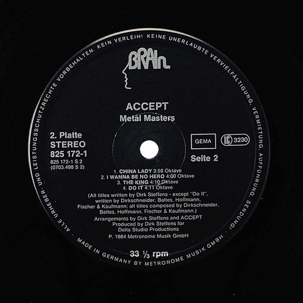 Accept - Metal Masters (2LP) Accept - Metal Masters (2LP)