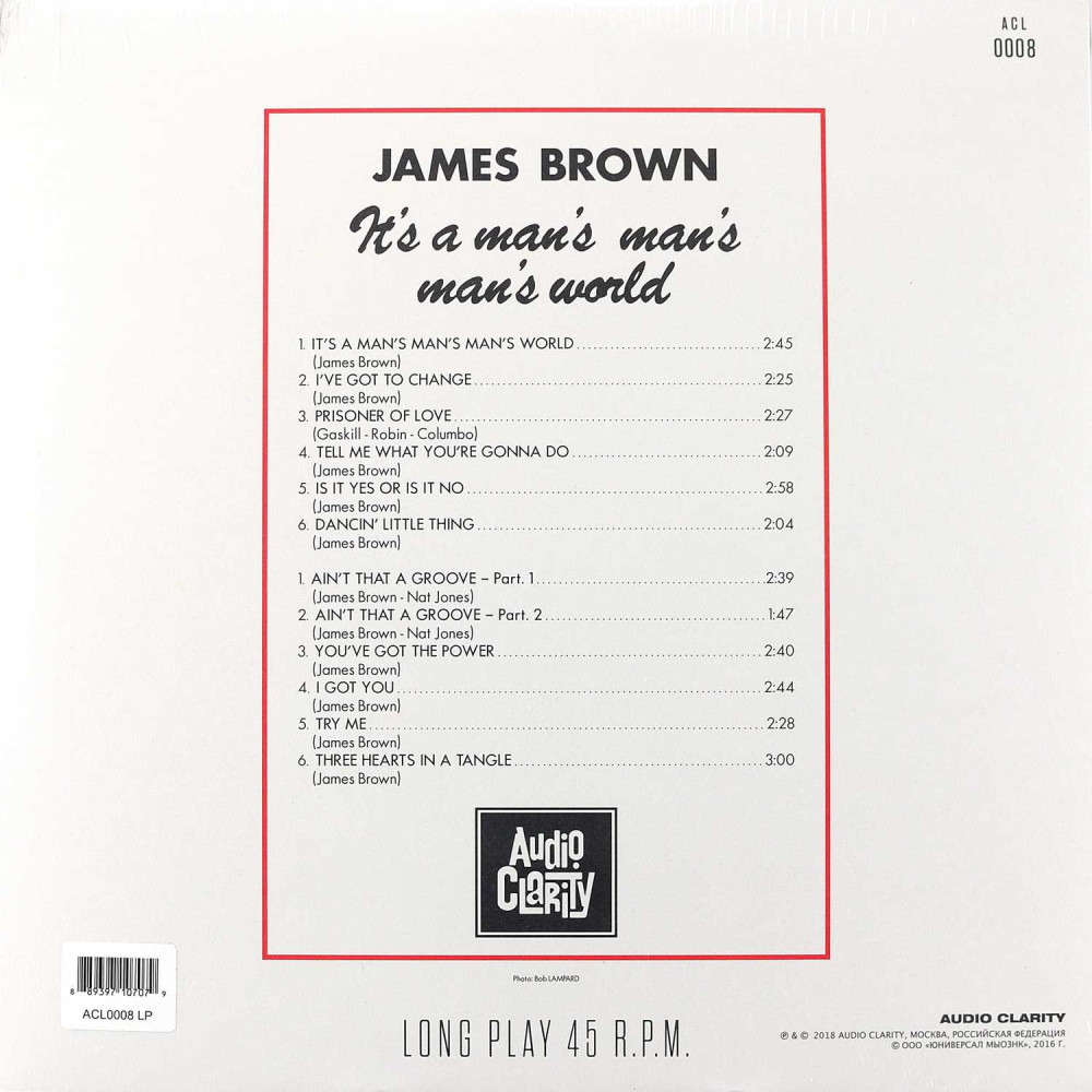 James Brown - It`s A Man`s Man`s Man`s World (LP)
