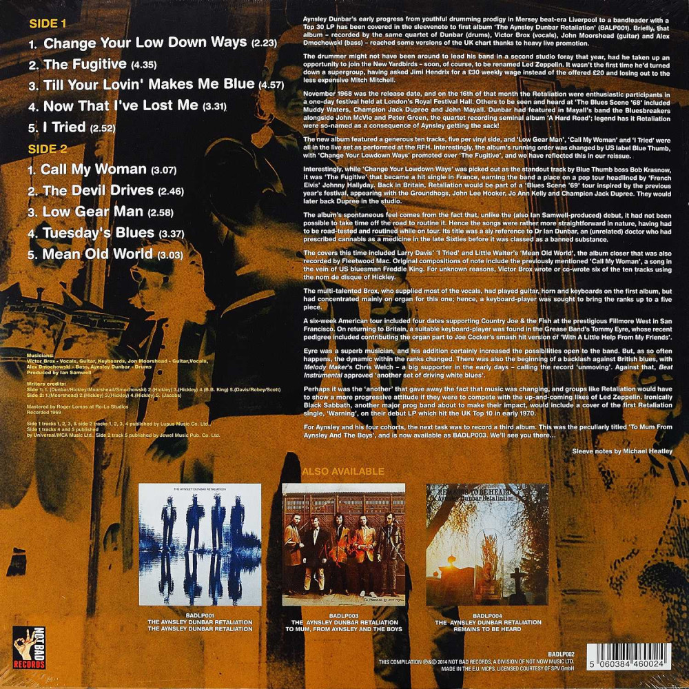 Aynsley Dunbar Retaliation - Doctor Dunbar`s Prescription (LP)