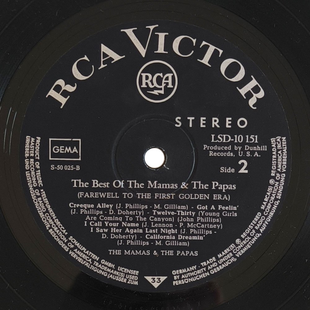 Mamas And Papas - The Best Of The Mamas And The Papas-Farewell To The First Golden Era (LP)