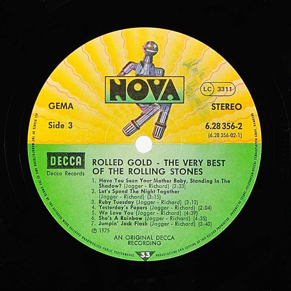 The Rolling Stones - Rolled Gold (The Very Best Of The Rolling Stones) (G/f) (2LP) The Rolling Stones - Rolled Gold (The Very Best Of The Rolling Stones) (G/f) (2LP)