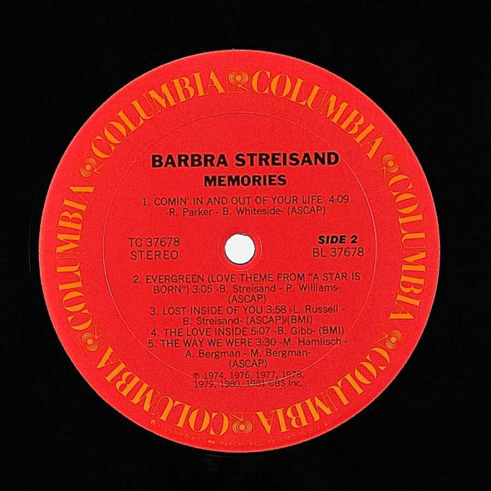 Barbra Streisand - Memories (Ins.) (USA) (LP)