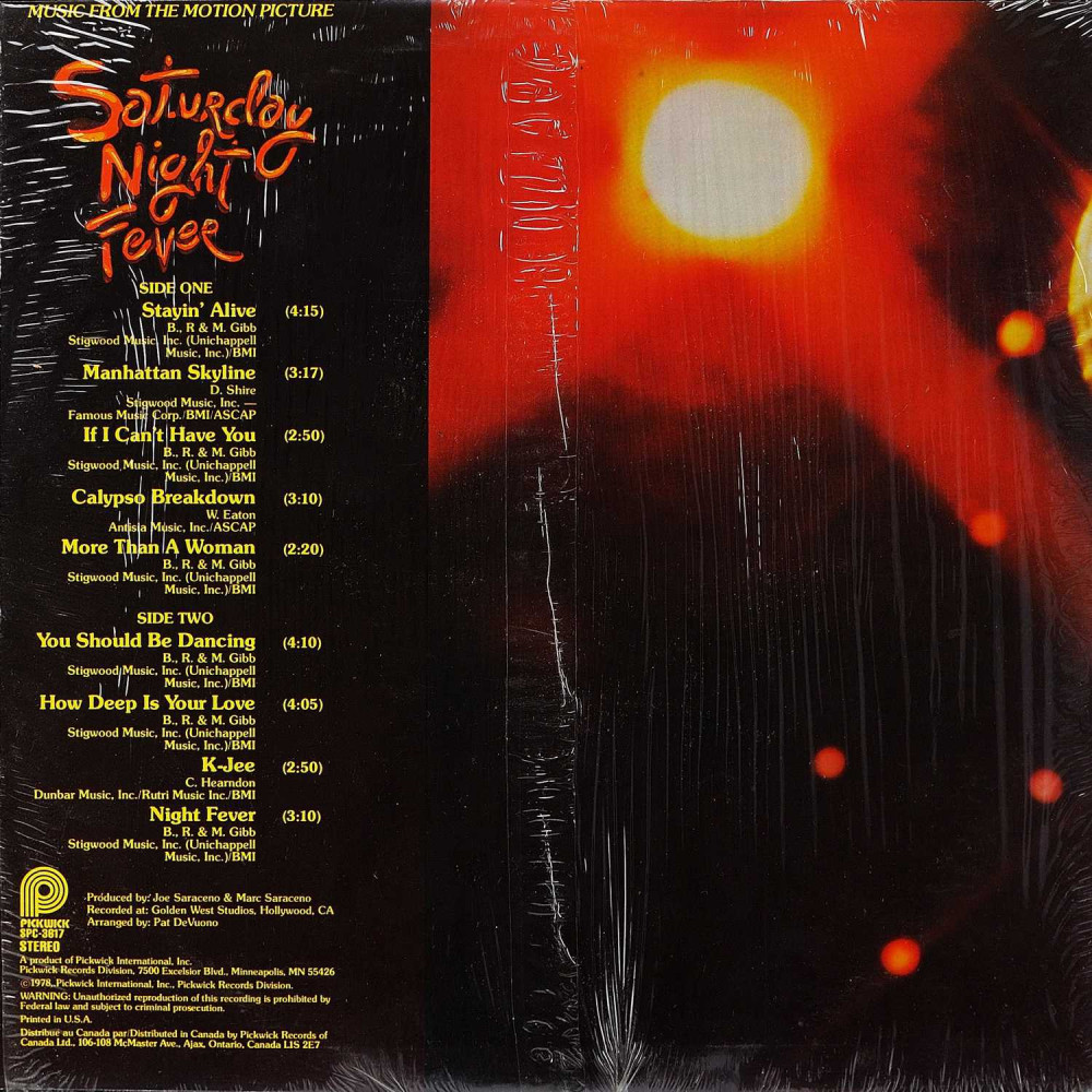 Various - Saturday Night Fever (Not The Original Soundtrack) (USA) (LP)