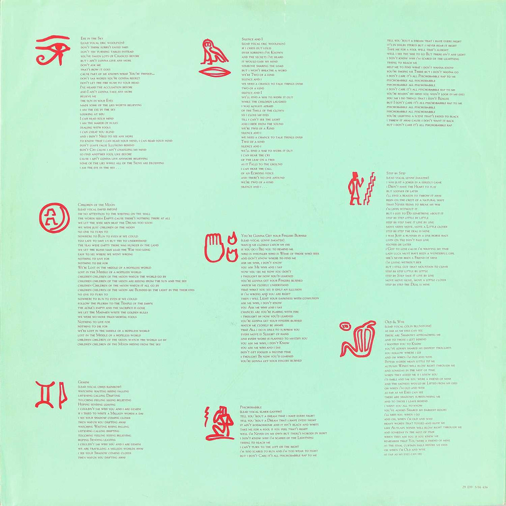 The Alan Parsons Project - Eye In The Sky (Club Edition) (Ins.) (LP)