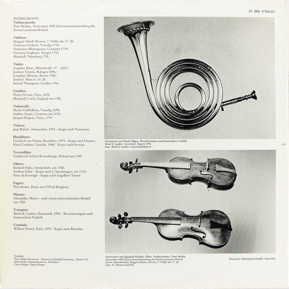 Gustav Leonhardt, Frans Brüggen, Anner Bylsma, Lucy Van Dael, Paul Dombrecht, Sigiswald Kuijken, Wieland Kuijken, Claude Rippas – Brandenburgische Konzerte Nr. 1-6 (G/F) (2 LP)