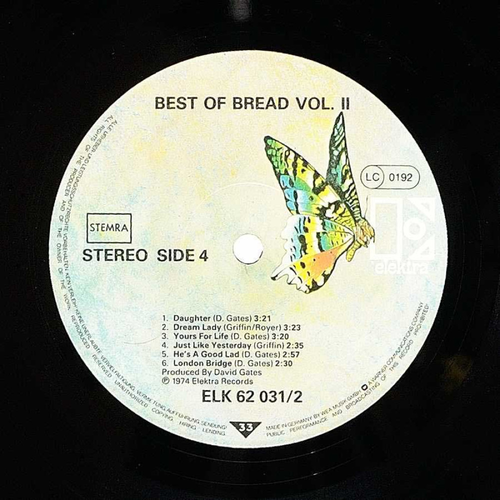 Bread - The Best Of Bread Volume I & II (G/F) (2 LP)