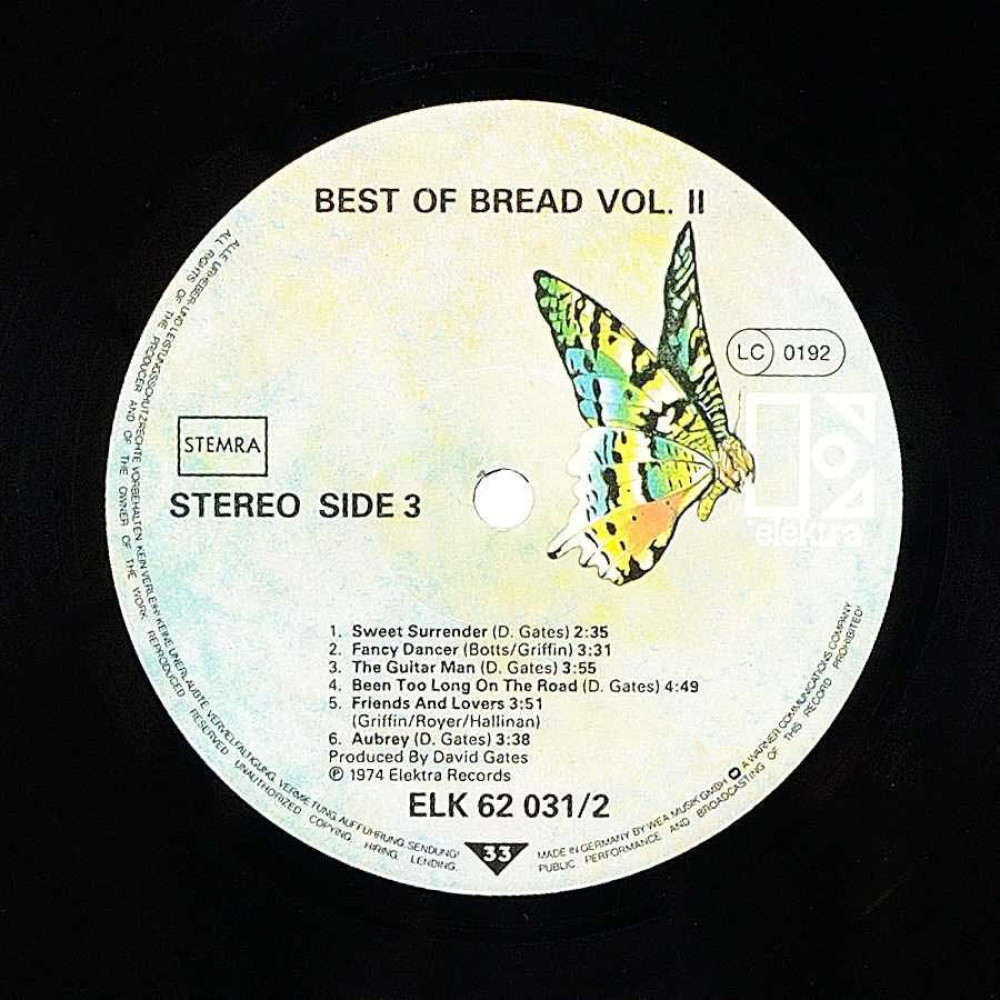 Bread - The Best Of Bread Volume I & II (G/F) (2 LP)