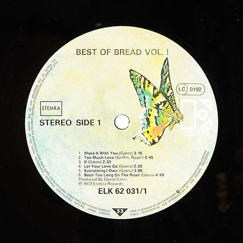 Bread - The Best Of Bread Volume I & II (G/F) (2 LP)