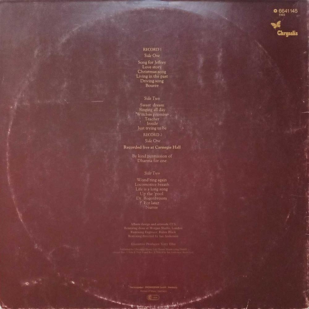 Jethro Tull - Living In The Past  (2 LP)