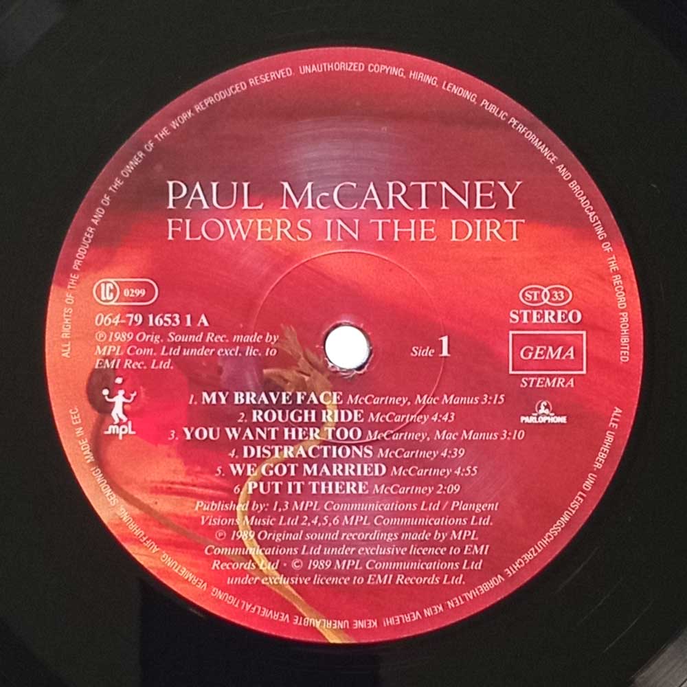 Paul Mccartney - Flowers In The Dirt  (LP)