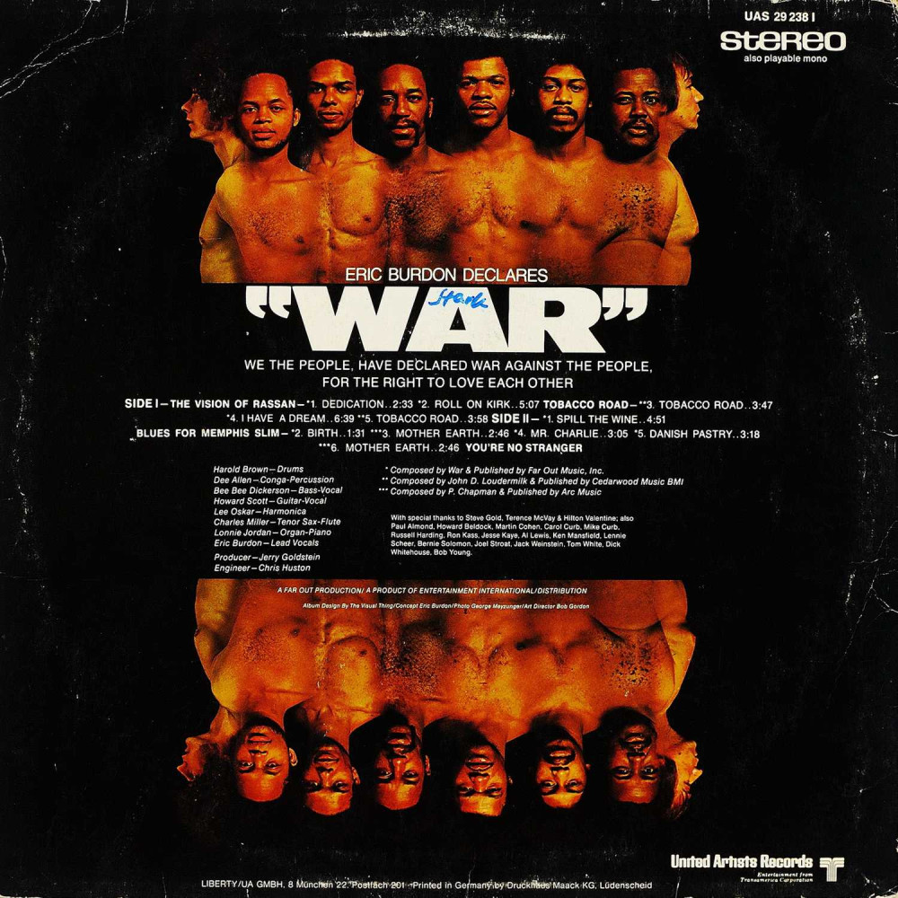 Eric Burdon & War, Eric Burdon Declares «War» (LP)