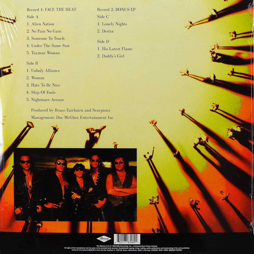 Scorpions - Face The Heat (LP + EP)