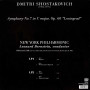 Shostakovich - New York Philharmonic - Leonard Bernstein – Symphony No. 7 "Leningrad" (2LP)